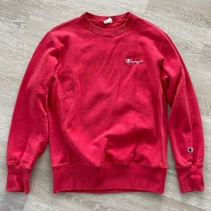 Champion crew neck red sweater